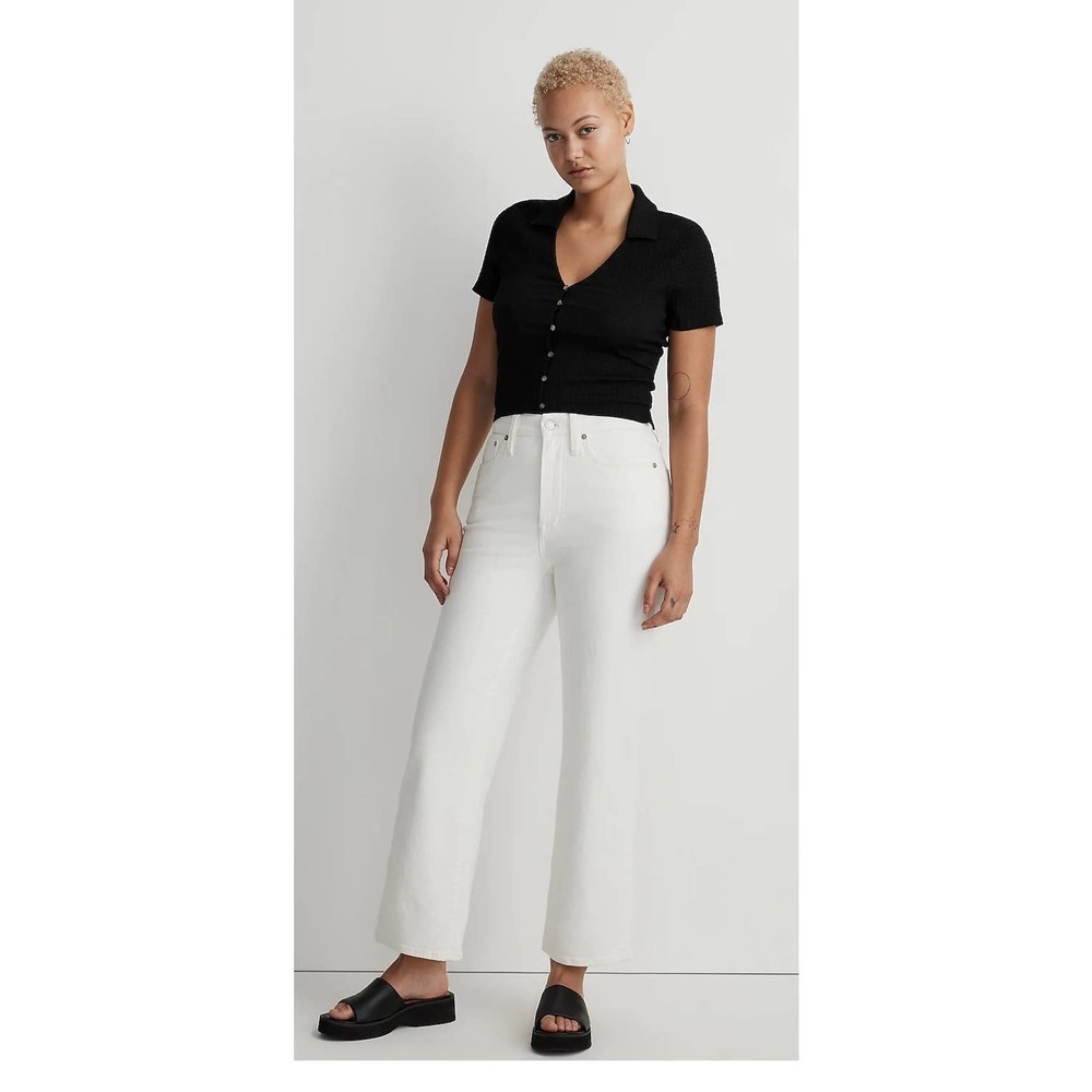Madewell Women's White Flare & Wide Leg Jeans
